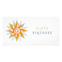 Energía Chakra de Sun del feliz cumpleaños Tarjetas Personales Con Fotos