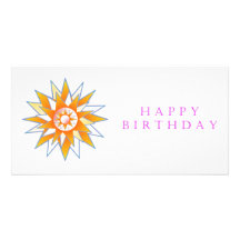 Energía Chakra de Sun del feliz cumpleaños Tarjeta Personal