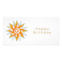 Energía Chakra de Sun del feliz cumpleaños Tarjetas Con Fotos Personalizadas