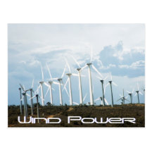 Energía eólica tarjeta postal
