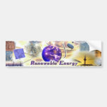 Energía renovable pegatina de parachoque