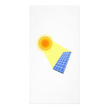 Energía solar tarjetas fotográficas 