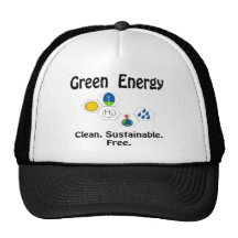 Energía verde gorras de camionero