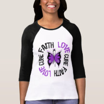 Enfermedad de Alzheimer de la mariposa de la curac Camiseta