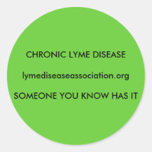 Enfermedad de Lyme crónica Pegatinas Redondas