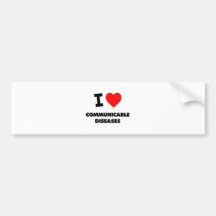 Enfermedades contagiosas del amor del loveI I Pegatina De Parachoque