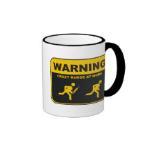 ENFERMERA LOCA AMONESTADORA TAZA DE CAFÉ