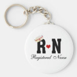 Enfermera registradoa del RN Llaveros Personalizados