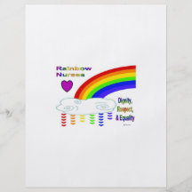 Enfermeras del arco iris tarjeta publicitaria