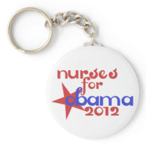 Enfermeras para Obama llaveros