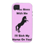 Enfermo mi caballo en usted caso del iPhone 4 iPhone 4/4S Fundas