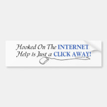 Enganchado en el Internet Bumpersticker Etiqueta De Parachoque