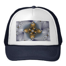 Enganchado y pescado - fractal gorra