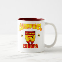 Engranaje de España del Europa de los campeones pa Taza