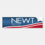 Engranaje de la campaña del Newt 2012 Etiqueta De Parachoque