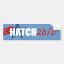 Engranaje de la elección de ORRIN HATCH Pegatina De Parachoque