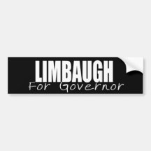 Engranaje de la elección de RUSH LIMBAUGH Pegatina De Parachoque