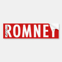 Engranaje de la firma de Romney Pegatina De Parachoque