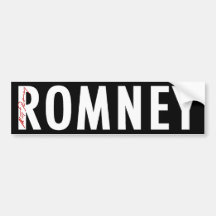 Engranaje de la firma de Romney Pegatina De Parachoque
