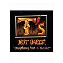Engranaje de la salsa caliente del t tarjeta postal
