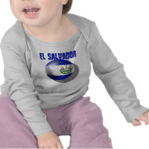 Engranaje de los aficionados al fútbol de El Salva Camiseta