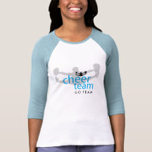 Engranaje de salto del equipo de la animadora camiseta