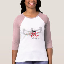 Engranaje de salto del equipo de la animadora camiseta