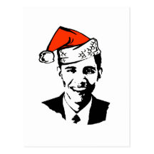 Engranaje de Santa Obama Tarjetas Postales