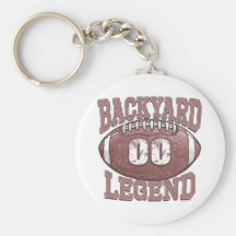 Engranaje del fútbol de la leyenda del patio trase llavero