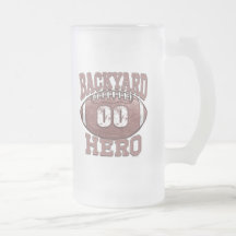 Engranaje del fútbol del héroe del patio trasero tazas de café