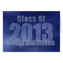 Enhorabuena azul de la graduación del Grunge tarjetas