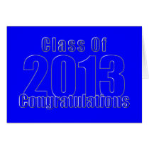 Enhorabuena azul y de plata de la graduación tarjetas