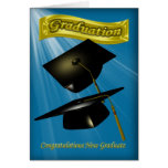 enhorabuena en la graduación que usted graduó tarjetón