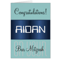 Enhorabuena en su barra Mitzvah Felicitación