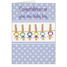 Enhorabuena en su nuevo bebé felicitación