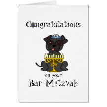 Enhorabuena en su perro del Mitzvah-Barro amasado  Felicitacion