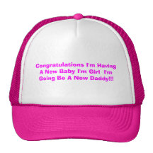 Enhorabuena estoy teniendo un nuevo bebé que soy c gorras de camionero
