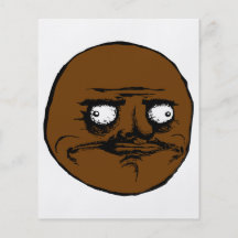 Ennegrézcame cara Meme de la rabia de Gusta Tarjeton