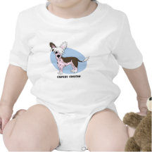 Enredadera con cresta china del bebé camisetas