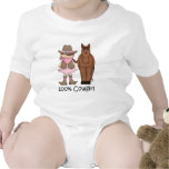 Enredadera del niño de la vaquera 100% y del cabal camisetas