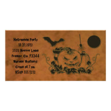 Enredaderas de Halloween Tarjetas Personales Con Fotos