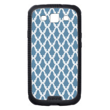 Enrejado azul y blanco samsung galaxy s3 protectores