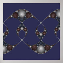 Enrejado de mármol de Apollonian Impresiones