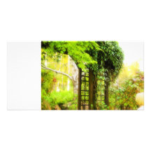 Enrejado del jardín tarjetas fotográficas personalizadas