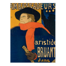 Enrique Toulouse Lautrec - Aristide Bruant Postales