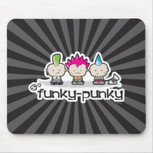 Enrrollado-Punky Mousepad negro