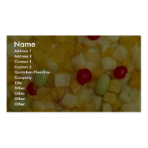 Ensalada de fruta mezclada tarjetas de visita