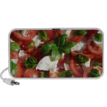 Ensalada del tomate y de la mozzarella notebook altavoces