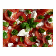 Ensalada del tomate y de la mozzarella esculturas fotográficas