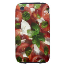 Ensalada del tomate y de la mozzarella iPhone 3 tough protectores